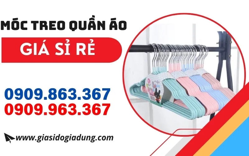 Top móc treo quần áo giá sỉ rẻ thông dụng nhất