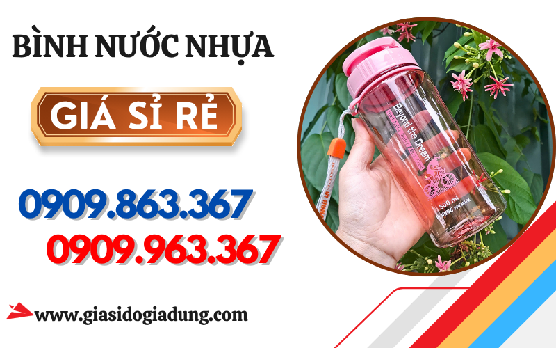 BÌNH NƯỚC NHỰA 500ml, 750ml, 1L, 1L5, 2L – Nên chọn dung tích nào?