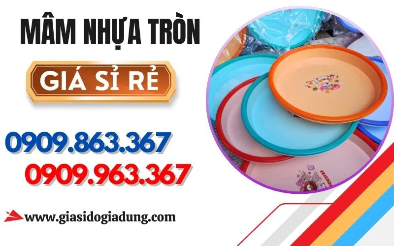 KHO SỈ MÂM NHỰA TRÒN GIÁ RẺ TẠI TPHCM - FREESHIP NỘI THÀNH