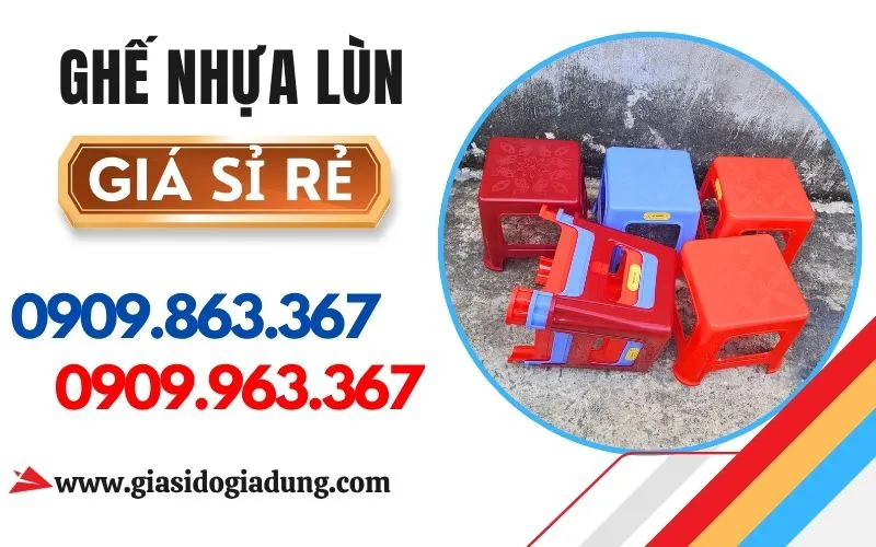 BỎ SỈ GHẾ LÙN VUÔNG HÀNG ĐẸP GIÁ TỐT