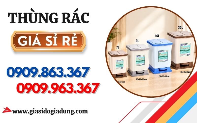 TỔNG KHO THÙNG RÁC GIÁ SỈ TẠI HCM  - ĐỦ MẪU, GIAO NHANH TOÀN QUỐC