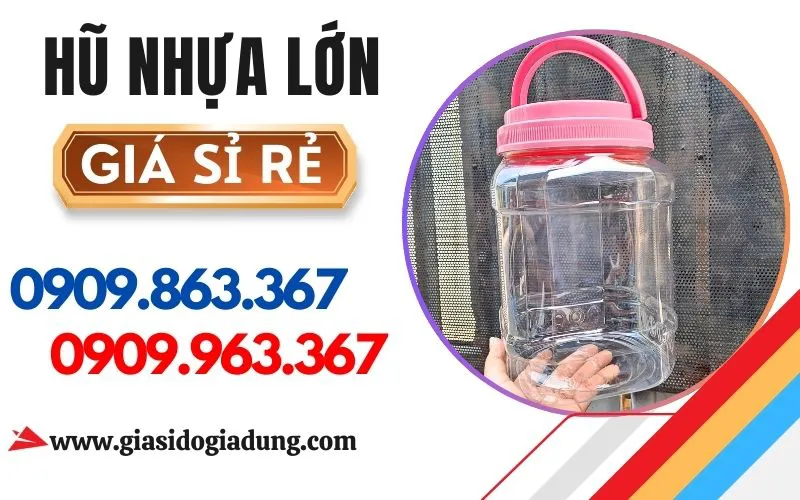 HŨ NHỰA 4KG, 5KG, 7KG, 10KG GIÁ SỈ ĐỦ LOẠI