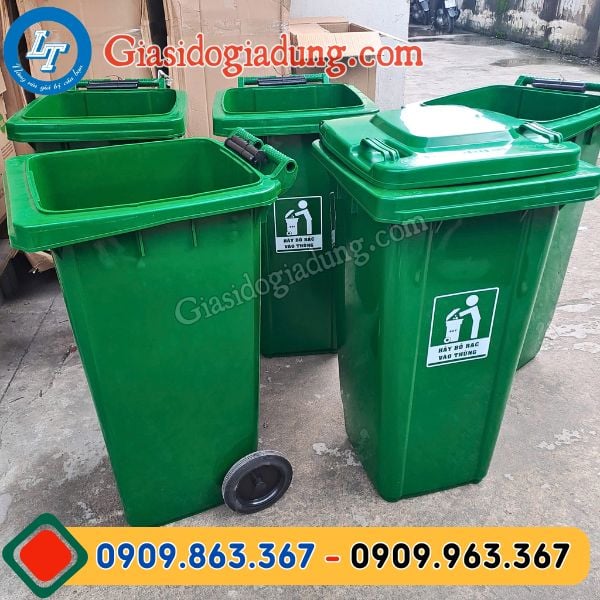 thùng đựng rác 240l giá sỉ rẻ