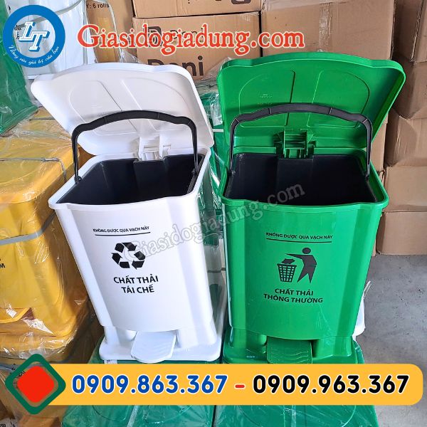 thùng đựng rác y tế nắp bật giá sỉ bao rẻ cho bệnh viện