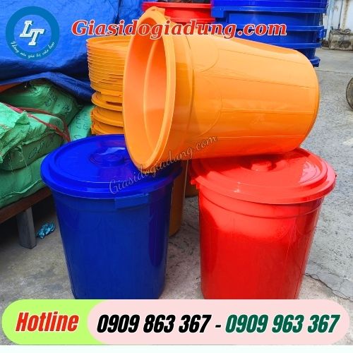 thùng nhựa tròn 25 lít đến 220 lít giá sỉ rẻ tận gốc