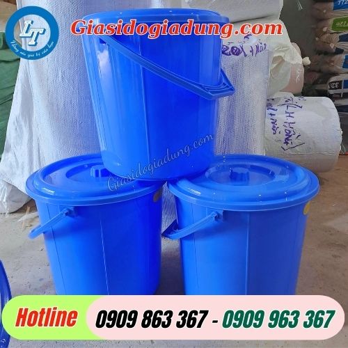 thùng nhựa tròn có nắp giá sỉ rẻ chất lượng