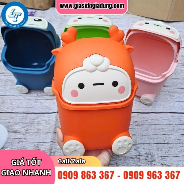 thùng rác mini để bàn cute giá sỉ rẻ tận gốc