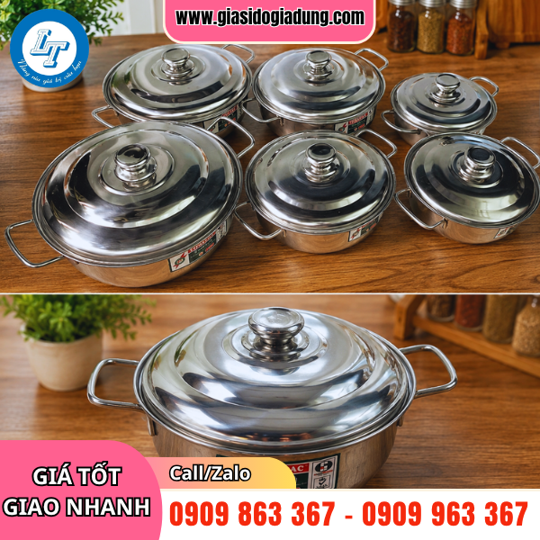 tổng kho chuyên sỉ nổi lẩu inox đáy từ giá rẻ cạnh tranh