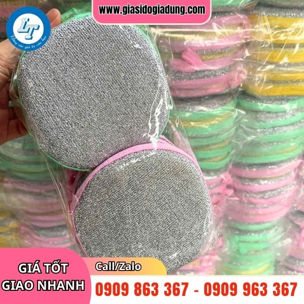 tổng kho cung cấp sỉ miếng rửa chén tròn 2 mặt giá rẻ nhất miền nam
