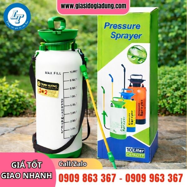 tổng kho bình xịt áp lực 10 lít màu trắng xanh giá rẻ tận gốc