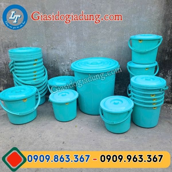 tổng kho sỉ rẻ xô nhựa các loại giá xưởng miền nam