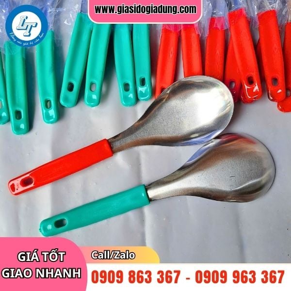 vá xới cơm inox sáng bóng giá rẻ tận gốc