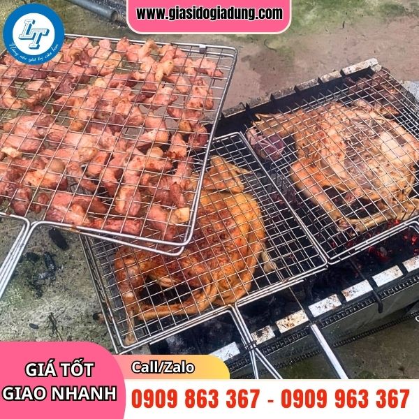 vỉ nướng inox có tay cầm giá rẻ tại xưởng