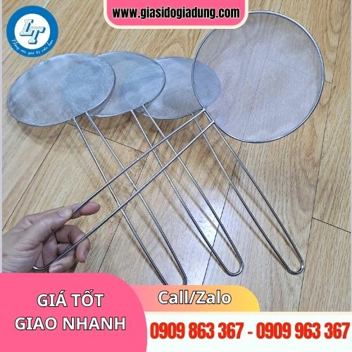vợt vớt bọt và váng dầu inox giá sỉ tốt tận gốc