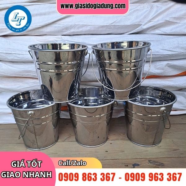xô inox đủ dung tích giá sỉ tại xưởng miền nam