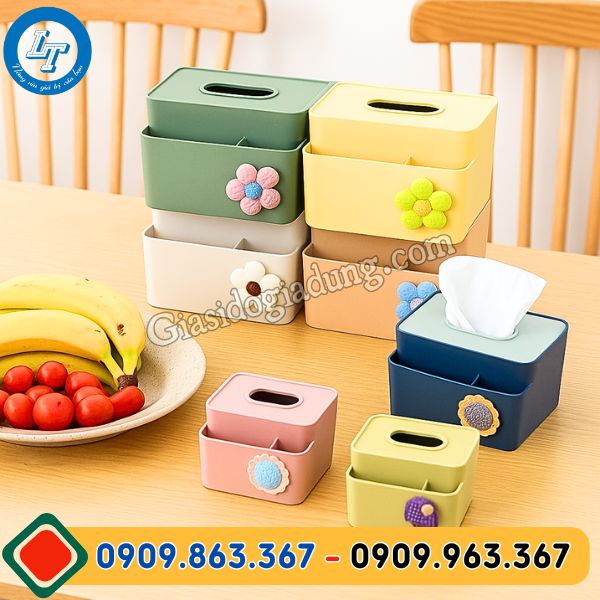 xưởng chuyên sỉ hợp đựng khăn giấy giá tốt cho đại lý