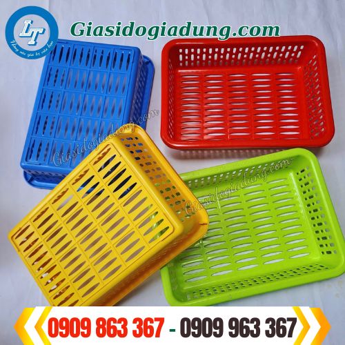 xưởng cung cấp sỉ lẻ rổ nhựa chữ nhật chất lượng giá rẻ tphcm