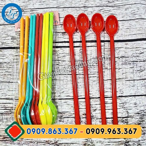 xưởng sản xuất và bán sỉ muỗng nhựa nhỏ dài giá rẻ tận gốc