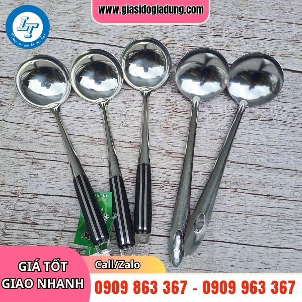 xưởng sản xuất và bỏ sỉ các loại vá múc canh inox 304 giá rẻ nhất thị trường