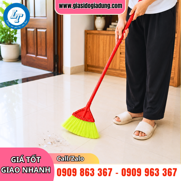 xưởng sản xuất và bỏ sỉ chổi quét nhà cước nhựa lông mềm giá tốt đủ màu