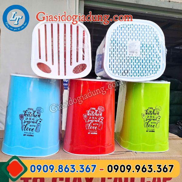 xưởng sản xuất và bỏ sỉ ống đựng dao kéo nhựa hàng đẹp giá tốt