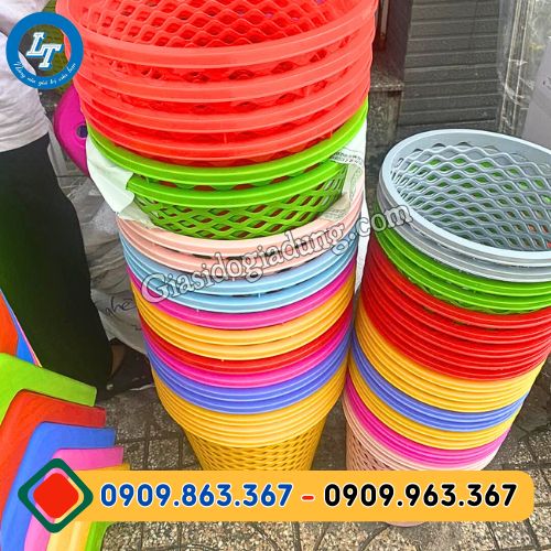 xưởng sản xuất và bỏ sỉ sọt nhựa tròn đựng đồ giá rẻ nhất tphcm