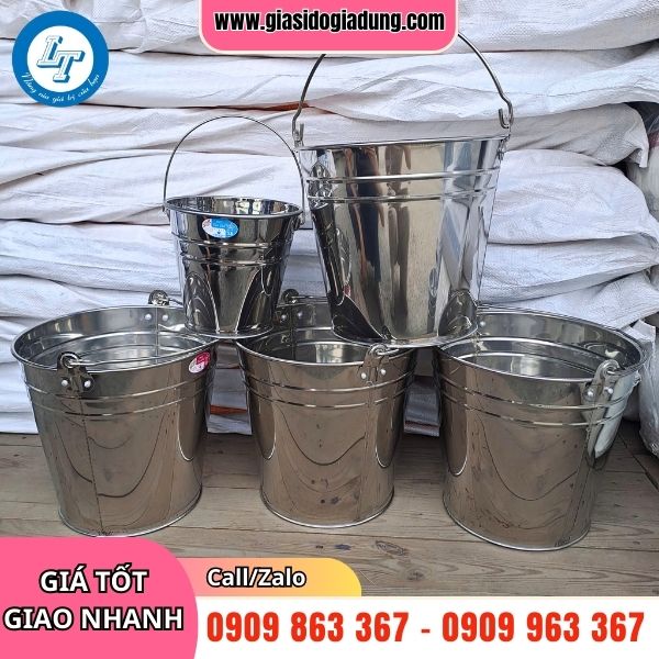 xưởng sản xuất và bỏ sỉ xô inox chất lượng cao giá rẻ nhất