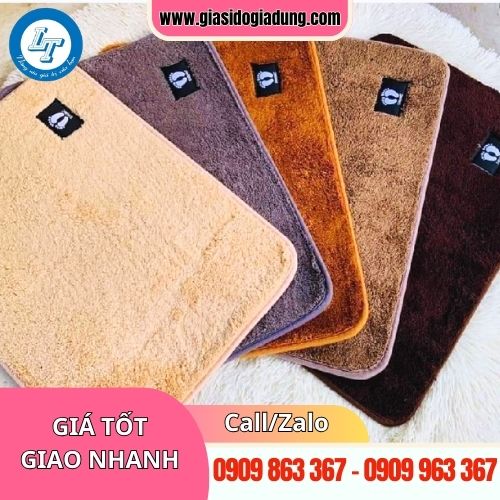 xưởng sản xuất và cung câp sỉ tham lau chân giá rẻ đủ kích cỡ