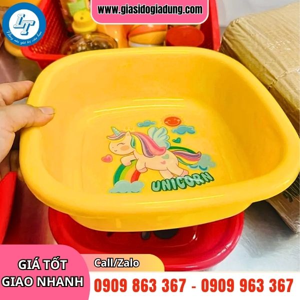 xưởng sỉ thau nhựa vuông giá rẻ nhiều màu