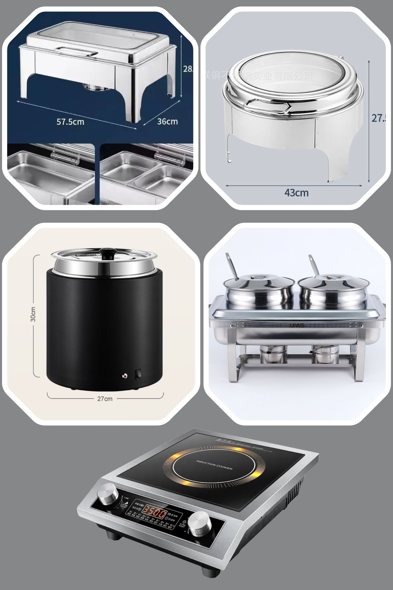 Các loại nồi buffet 