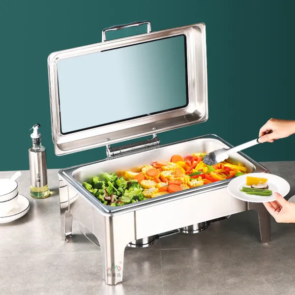 Nồi hâm buffet chữ nhật