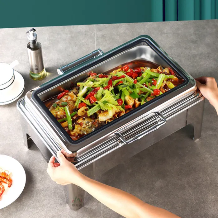 Nồi hâm buffet chữ nhật