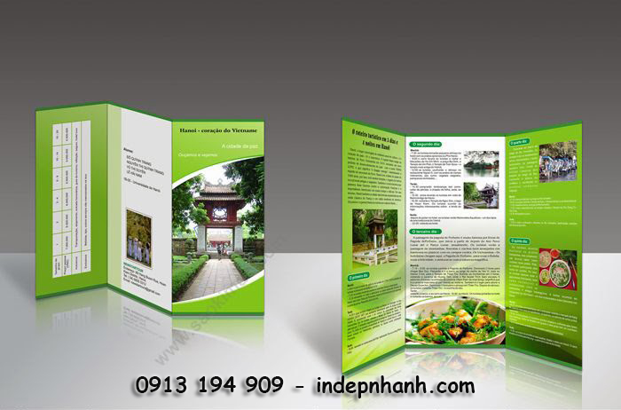 Sự khác biệt của tờ gấp chính là ở những đường gấp tạo diện mạo khác cho sản phẩm in này