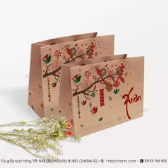 A33 - TÚI GIẤY A3 NÂU TẾT