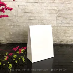 G11 - TÚI GIÁY QUÀ TẶNG TRẮNG NHỎ (12 x 9 x 4.5)