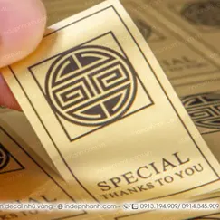 IN DECAL NHŨ VÀNG
