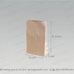 B01 - TÚI GIẤY KHÔNG QUAI (21.5x12x7)
