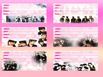 In nhãn vở sticker - phong cách trào lưu mới của học sinh