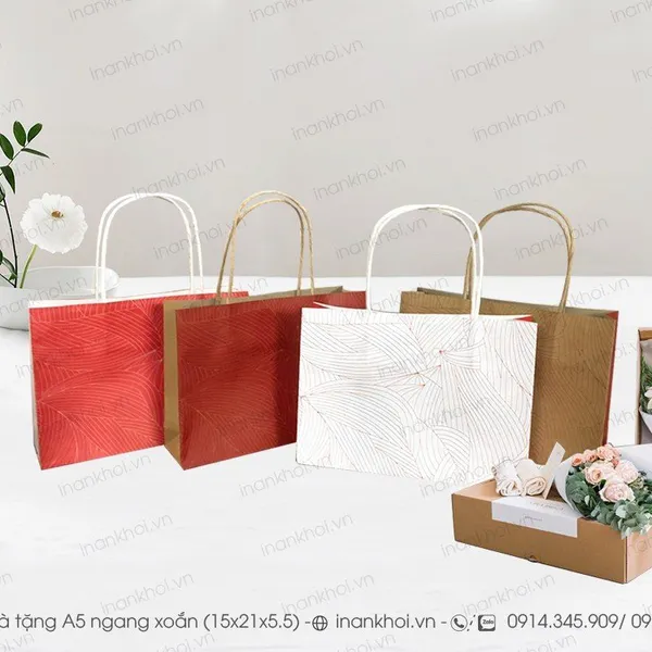 TG KRAFT NÂU A5 IN (15x21x5.5) - GIÁ 3.000 đồng