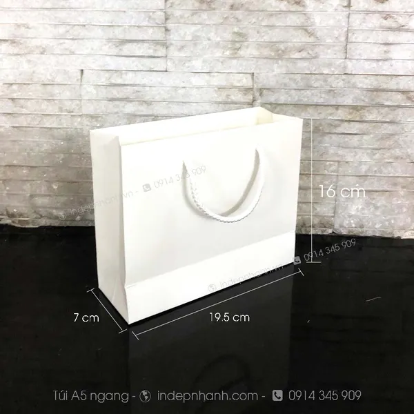 A15C - TÚI GIẤY KRAFT A5 NGANG (19.5x16x7)