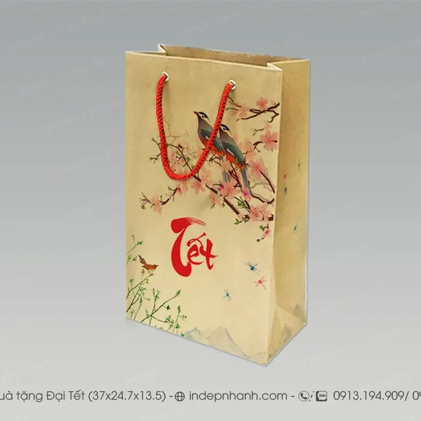 Đ11-TÚI GIẤY KRAFT ĐẠI TẾT (37x24.7x13.5)