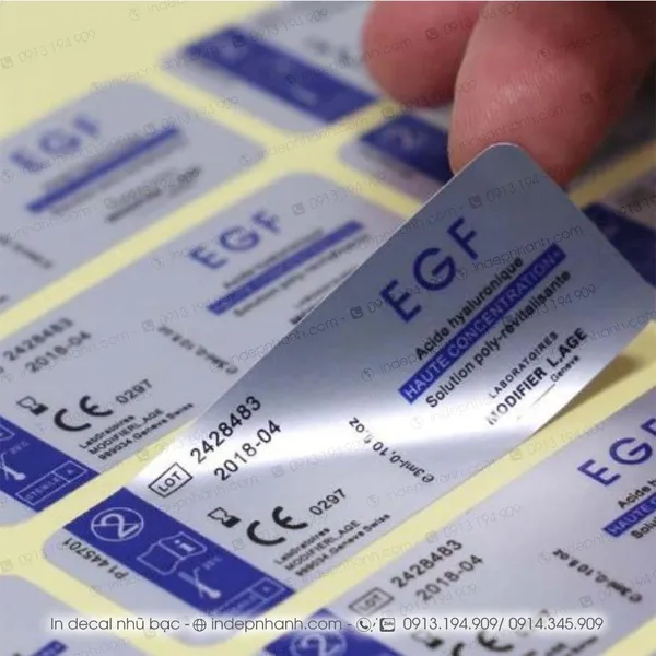 IN DECAL NHŨ BẠC