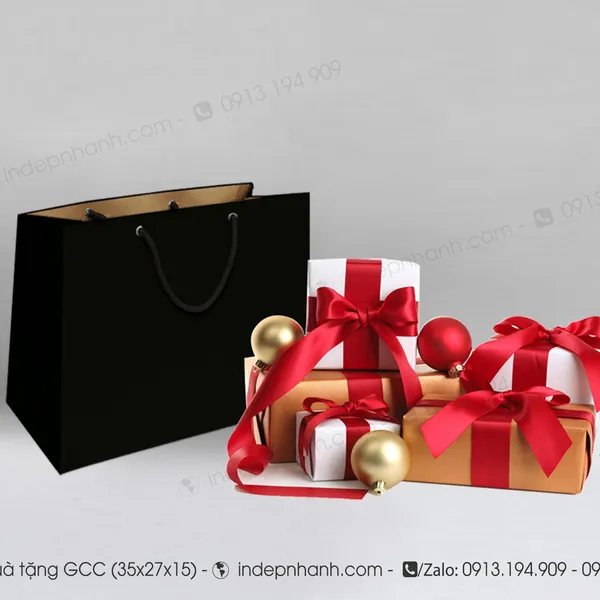 TG QUÀ TẶNG GCC ĐEN  (27x35x15)