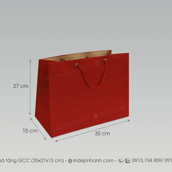 TG QUÀ TẶNG GCC ĐỎ (27x35x15)