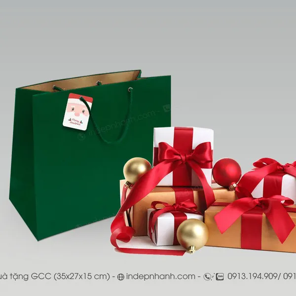 TG QUÀ TẶNG GCC XANH  (27x35x15)