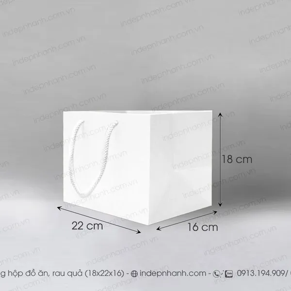 TG  VUÔNG LỚN TRẮNG (18x22x16)