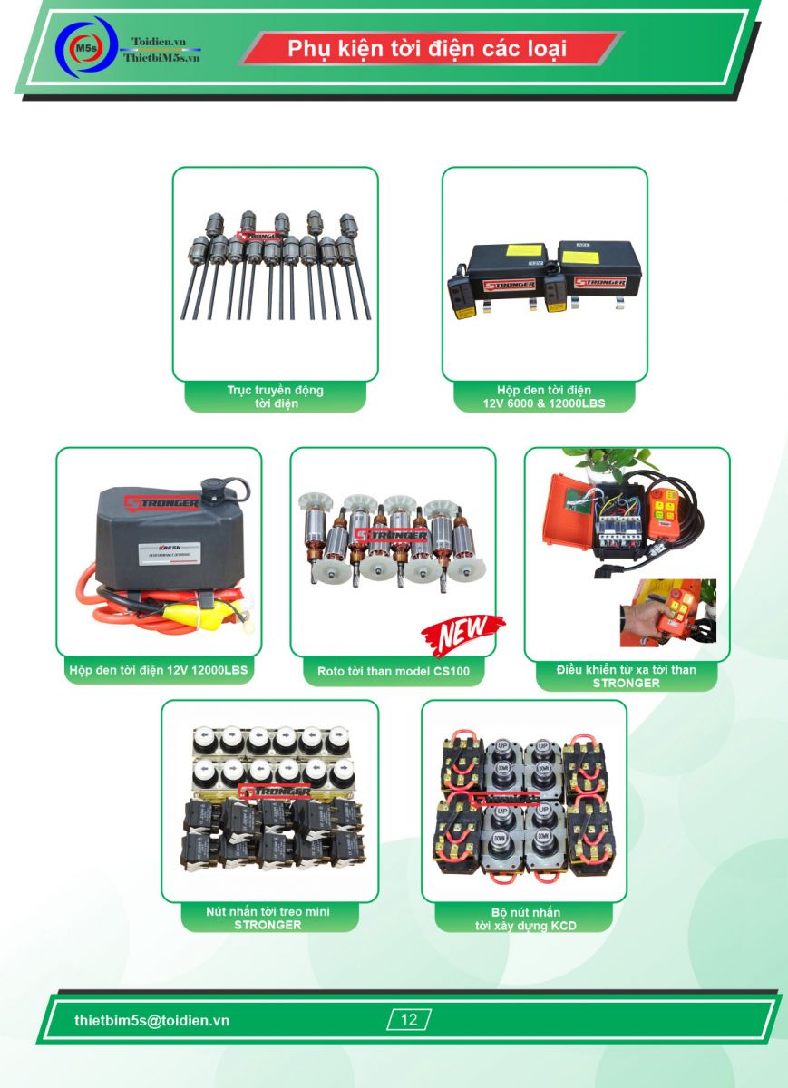 Các loại phụ kiện tời điện khác tại M5s Các loại phụ kiện tời điện khác tại M5s