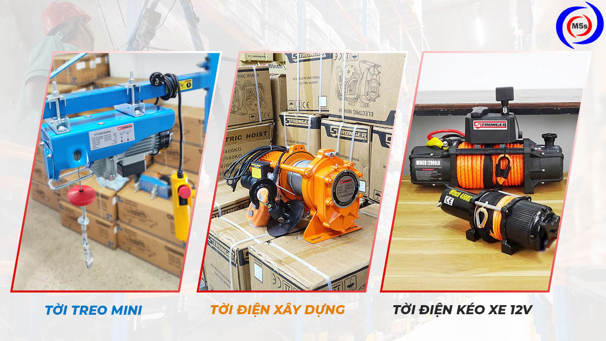 Các loại máy tời điện Các loại máy tời điện