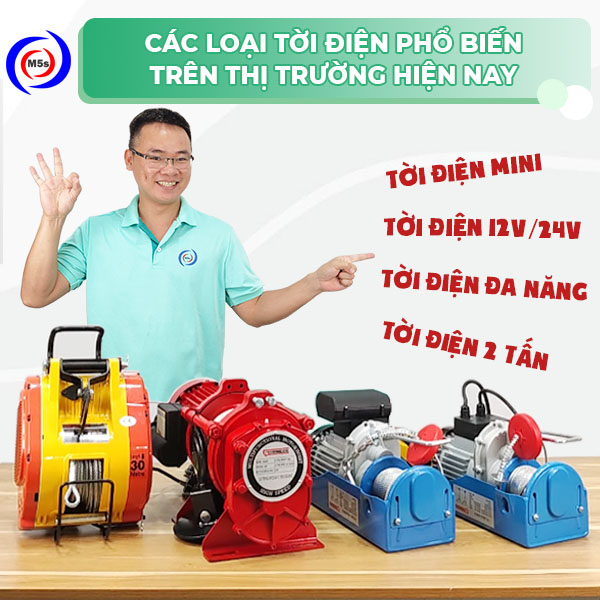 các loại tời điện phổ biến các loại tời điện phổ biến
