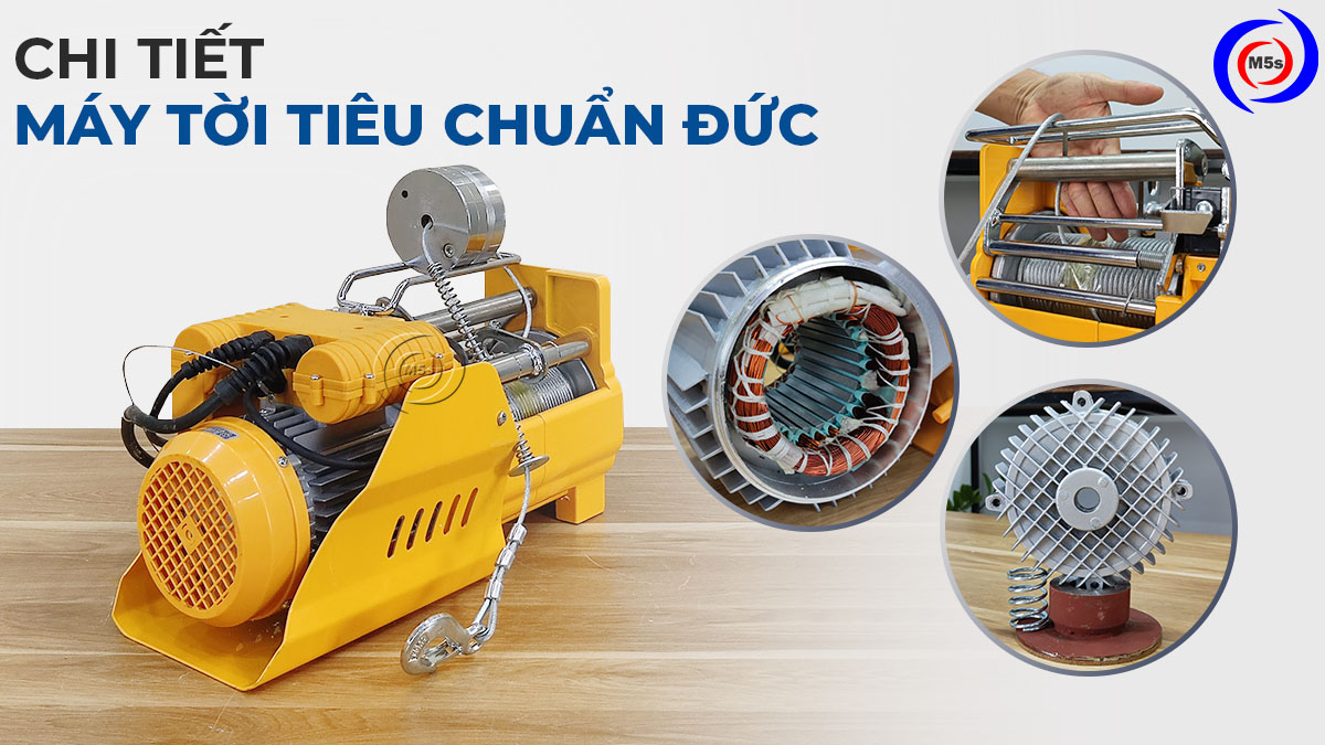 Chi tiết máy tời tiêu chuẩn đức Chi tiết máy tời tiêu chuẩn đức